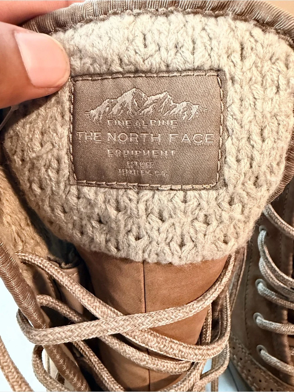 The North Face Women's Brown & Tan Waterproof Lace-Up Winter Boots